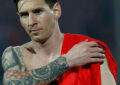 gambar tato di tubuh Lionel Messi